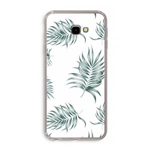 CaseCompany Simple leaves: Samsung Galaxy J4 Plus Transparant Hoesje