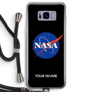 CaseCompany NASA: Samsung Galaxy S8 Transparant Hoesje met koord