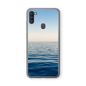 CaseCompany Water horizon: Samsung Galaxy A11 Transparant Hoesje