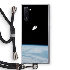 CaseCompany Alone in Space: Samsung Galaxy Note 10 Transparant Hoesje met koord