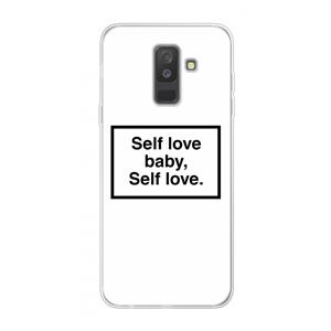 CaseCompany Self love: Samsung Galaxy A6 Plus (2018) Transparant Hoesje