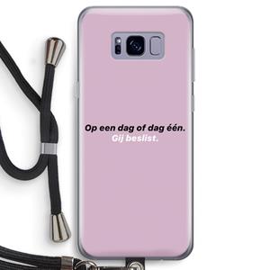 CaseCompany gij beslist: Samsung Galaxy S8 Transparant Hoesje met koord