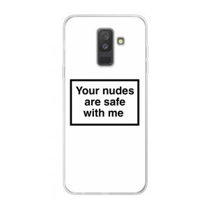 CaseCompany Safe with me: Samsung Galaxy A6 Plus (2018) Transparant Hoesje