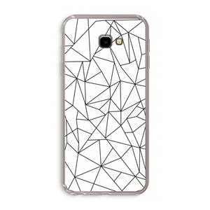CaseCompany Geometrische lijnen zwart: Samsung Galaxy J4 Plus Transparant Hoesje