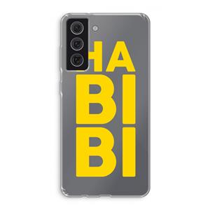 CaseCompany Habibi Majorelle : Samsung Galaxy S21 FE Transparant Hoesje