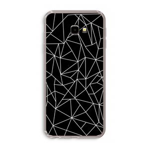 CaseCompany Geometrische lijnen wit: Samsung Galaxy J4 Plus Transparant Hoesje