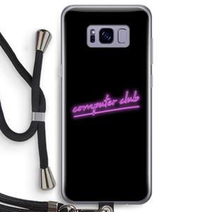 CaseCompany Vice Black: Samsung Galaxy S8 Transparant Hoesje met koord