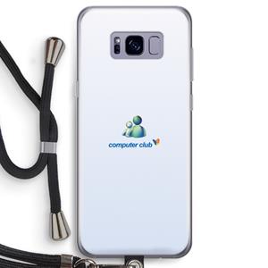 CaseCompany MSN: Samsung Galaxy S8 Transparant Hoesje met koord