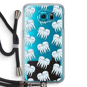 CaseCompany Octopussen: Samsung Galaxy S6 Transparant Hoesje met koord