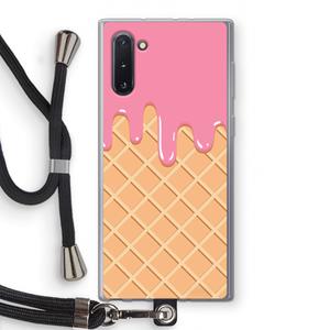 CaseCompany Ice cream: Samsung Galaxy Note 10 Transparant Hoesje met koord