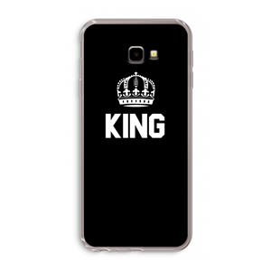CaseCompany King zwart: Samsung Galaxy J4 Plus Transparant Hoesje