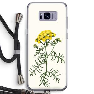 CaseCompany Tansy: Samsung Galaxy S8 Transparant Hoesje met koord