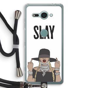CaseCompany Slay All Day: Sony Xperia XZ2 Compact Transparant Hoesje met koord