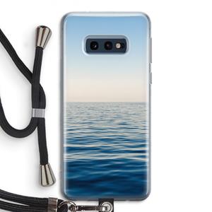 CaseCompany Water horizon: Samsung Galaxy S10e Transparant Hoesje met koord