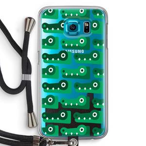 CaseCompany Crocs: Samsung Galaxy S6 Transparant Hoesje met koord