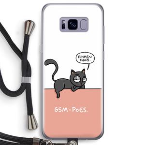 CaseCompany GSM poes: Samsung Galaxy S8 Transparant Hoesje met koord
