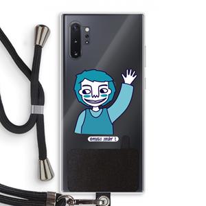 CaseCompany Zwaai: Samsung Galaxy Note 10 Plus Transparant Hoesje met koord