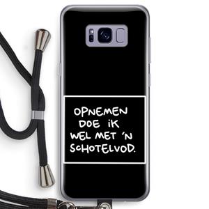 CaseCompany Schotelvod: Samsung Galaxy S8 Transparant Hoesje met koord