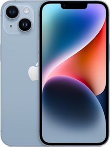 Apple 14 128GB blauw - refurbished