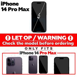 Lunso iPhone 14 Pro Max hoes - Oplaad case - 6800 mAh - Zwart