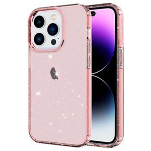 Stylish Glitter Series iPhone 14 Pro TPU Hoesje - Roze
