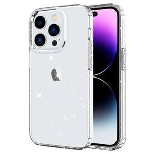 Stylish Glitter Series iPhone 14 Pro TPU Hoesje - Doorzichtig