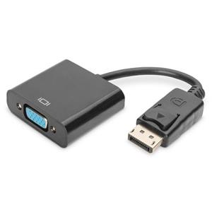 DIGITUS Adapterkabel, DisplayPort - HD15, 0,15 m, schwarz