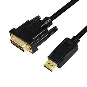 Logilink - DisplayPort-Kabel dp 1.2 zu dvi 1.2 5,0m schwarz (CV0133)