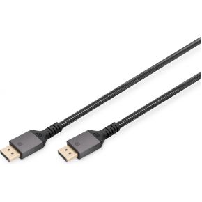 Digitus DisplayPort Aansluitkabel DisplayPort stekker 1 m Zwart DB-340201-010-S Vergulde steekcontacten DisplayPort-kabel