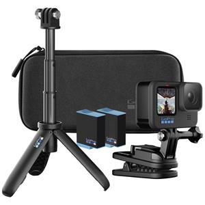 GoPro HERO10 Black Accessory Hard Bundle Actioncam Beeldstabilisering, Waterdicht, WiFi, Time-lapse, Incl. statief