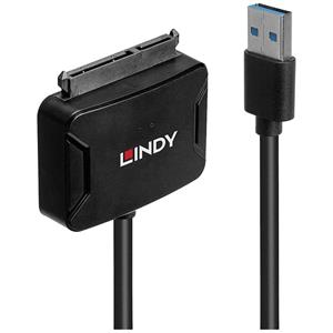 LINDY USB 3.2 Gen 1 (USB 3.0) Converter [1x USB 3.2 Gen 1 stekker A (USB 3.0) - 1x SATA-combi-stekker 15+7-polig] 43311