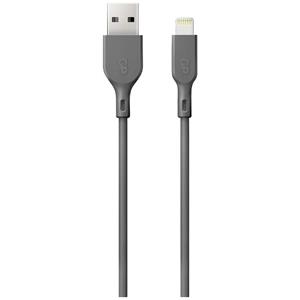 gpbatteries GP Batteries USB-laadkabel USB 2.0 USB-A stekker, Apple Lightning stekker 1.00 m Grijs GPCBCl1NGYUSB160