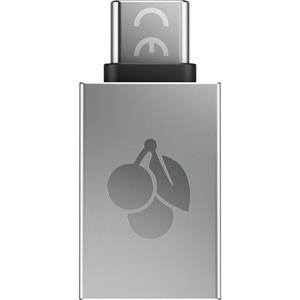 CHERRY 61710036 tussenstuk voor kabels USB-A USB-C Zilver