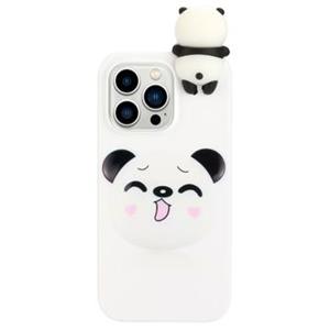 3D Figure-serie iPhone 14 Pro TPU Hoesje - Panda