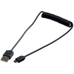 Roline USB-kabel USB 2.0 USB-A stekker, USB-micro-B stekker 1.00 m Zwart Afgeschermd 11.02.8317