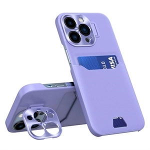 CamStand iPhone 14 Pro Cover met Creditcardvak - Paars