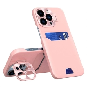 CamStand iPhone 14 Pro Cover met Creditcardvak - Roze