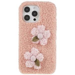 Fluffy Flower Serie iPhone 14 Pro TPU Case - Roze