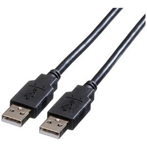 Roline USB-kabel USB 2.0 USB-A stekker 0.80 m Zwart Afgeschermd 11.02.8908