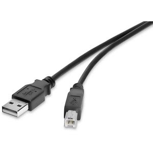 rolinegreen Roline green USB-Kabel USB 2.0 USB-A Stecker, USB-B Stecker 0.8m Schwarz Geschirmt, TPE-Mantel, Halo