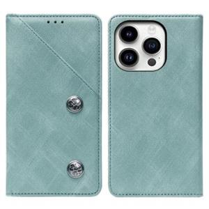 Idewei iPhone 14 Pro Retro Wallet Case - Groen