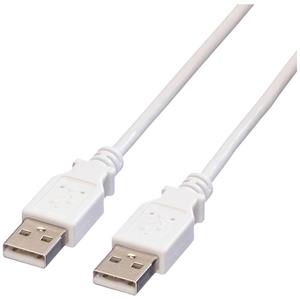 Value USB-Kabel USB 2.0 USB-A Stecker 3.00m Weiß Geschirmt 11.99.8931