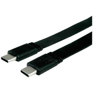 Value USB-Kabel USB4™ USB-C™ Stecker 0.5m Schwarz Geschirmt 11.99.9085
