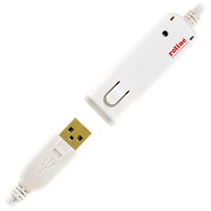 Roline USB-Kabel USB 2.0 USB-A Stecker, USB-A Buchse 12.00m Weiß 12.04.1086