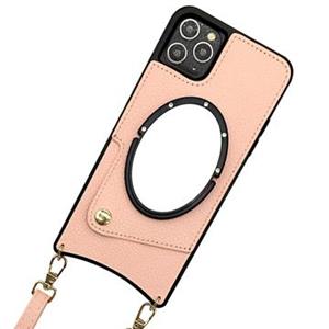 Fish Tail iPhone 14 Pro Gecoat Hoesje met Spiegel - Roze