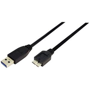 LogiLink USB-kabel USB 3.2 Gen1 (USB 3.0 / USB 3.1 Gen1) USB-A stekker, USB-micro-B 3.0 stekker 2.00 m Zwart