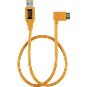 Tether Tools USB-kabel USB-micro-B 3.0 stekker, USB-B bus 0.50 m Oranje TET-CU61RT02-ORG