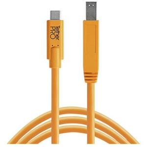 Tether Tools USB-kabel USB-C stekker, USB-micro-B 3.0 stekker 4.60 m Oranje TET-CUC3415-ORG