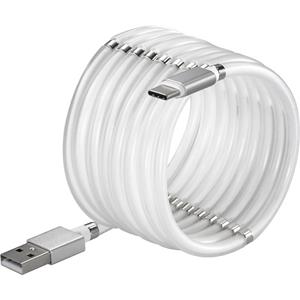 Renkforce USB-kabel USB 2.0 USB-A stekker, USB-C stekker 2.00 m Wit Vergulde steekcontacten TO-6895311