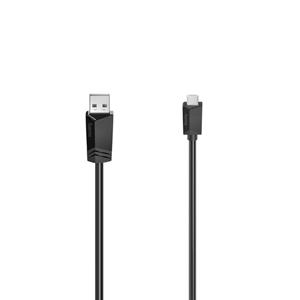 Hama USB-kabel USB 2.0 USB-micro-B stekker, USB-A stekker 1.5 m Zwart 00200608